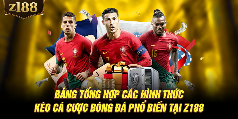 Bảng tổng hợp các hình thức kèo cá cược bóng đá phổ biến tại Z188